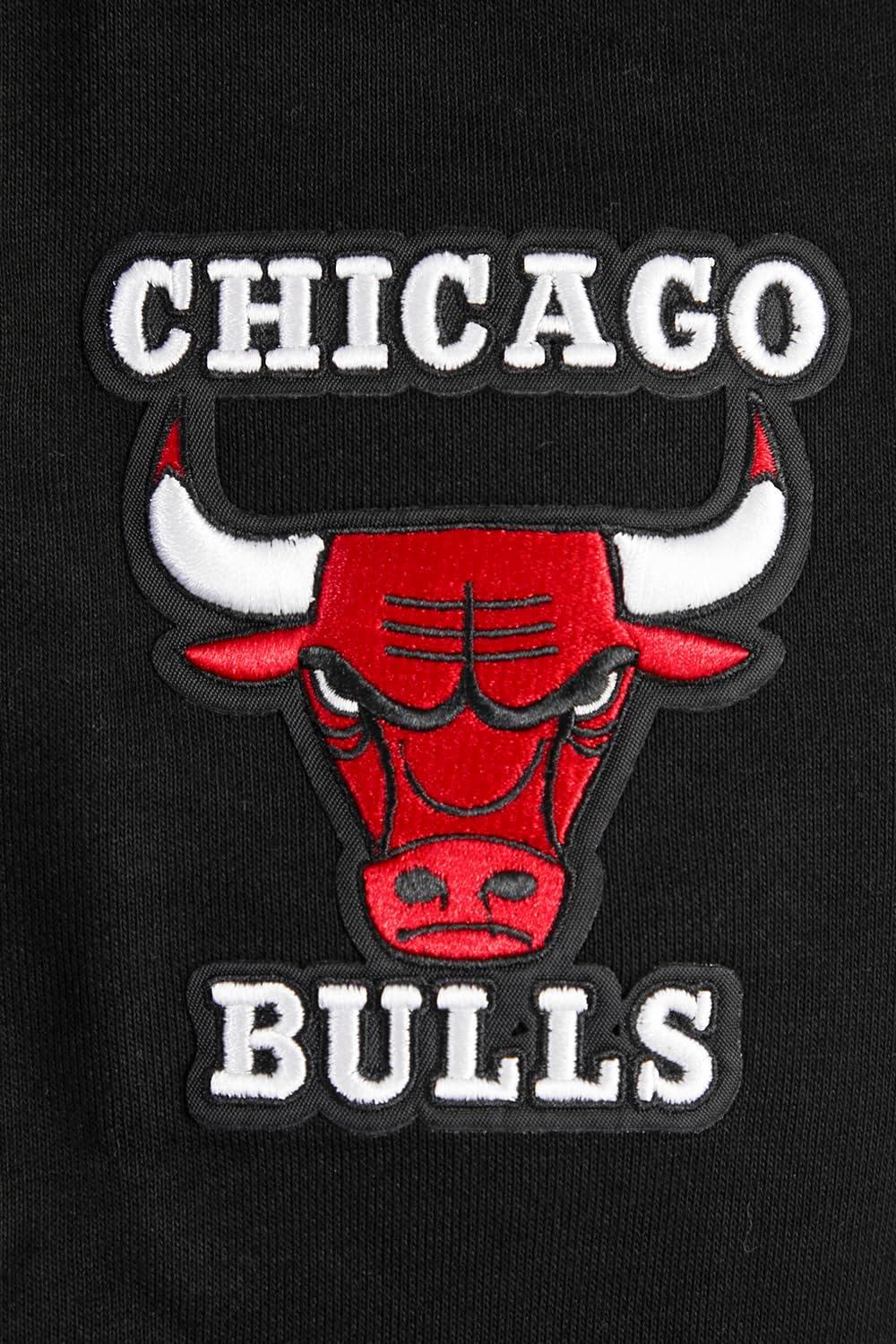 imagePro Standard NBA womens Womens Nba Retro Classics Brushed Back French Terry Cropped Pullover HoodieBlackRed