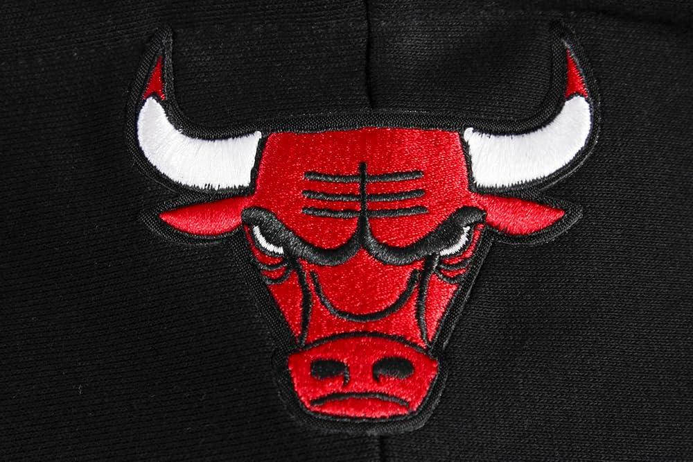 imagePro Standard NBA womens Womens Nba Retro Classics Brushed Back French Terry Cropped Pullover HoodieBlackRed