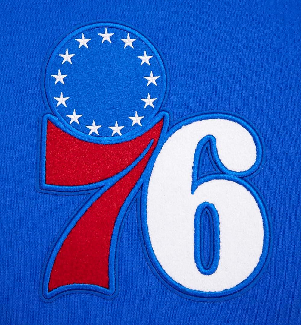 imagePro Standard NBA womens Womens Nba Retro Classics Brushed Back French Terry Cropped Pullover HoodieRoyal BlueRed