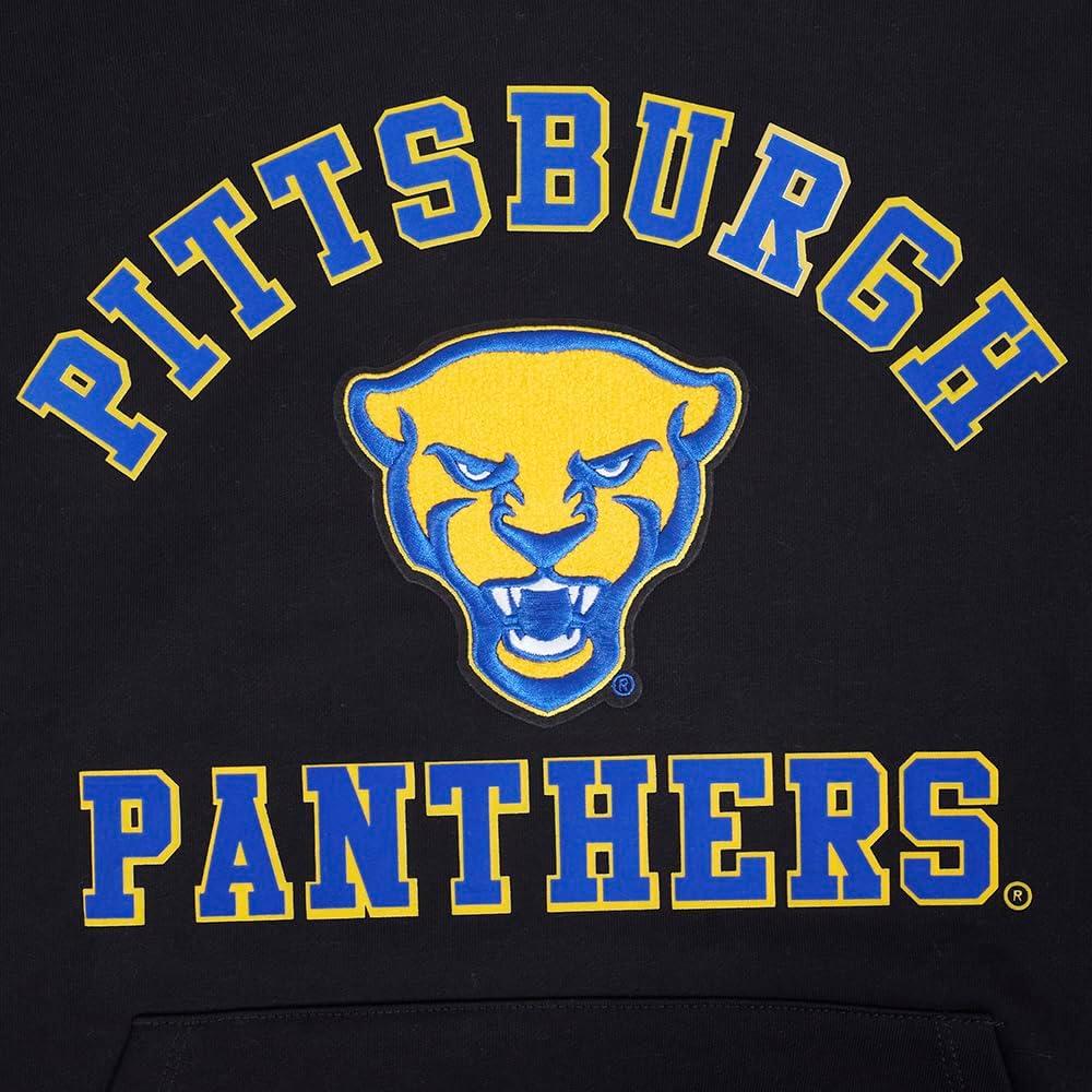 imagePro Standard NCAA mens Mens College Classic Chenille Brushed Back French Terry Pull Over HoodieBlackRoyal BlueBlack
