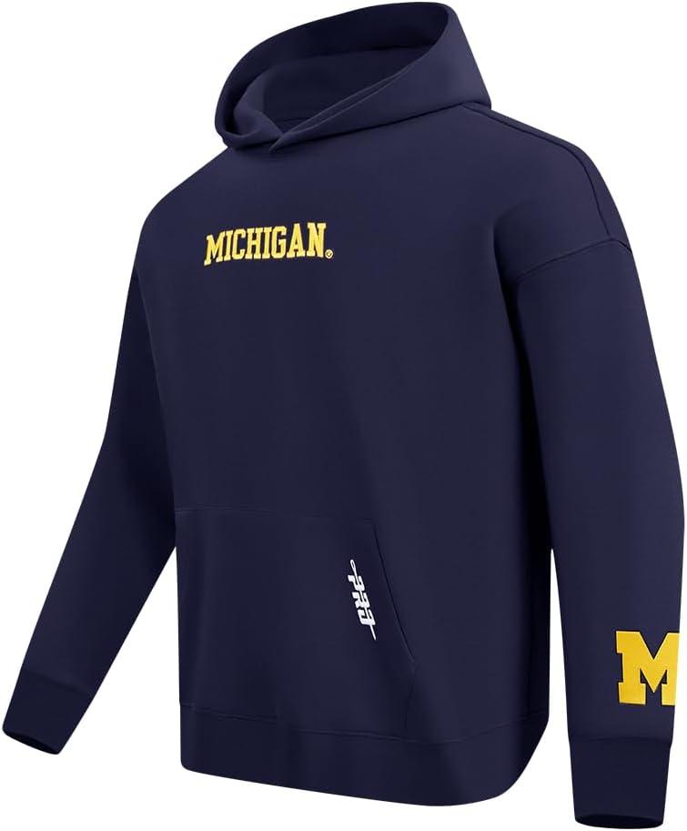 imagePro Standard NCAA mens Mens College Wingspan Fleece Pull Over HoodieMidnight Navy
