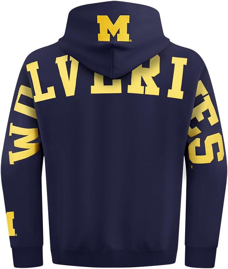 imagePro Standard NCAA mens Mens College Wingspan Fleece Pull Over HoodieMidnight Navy