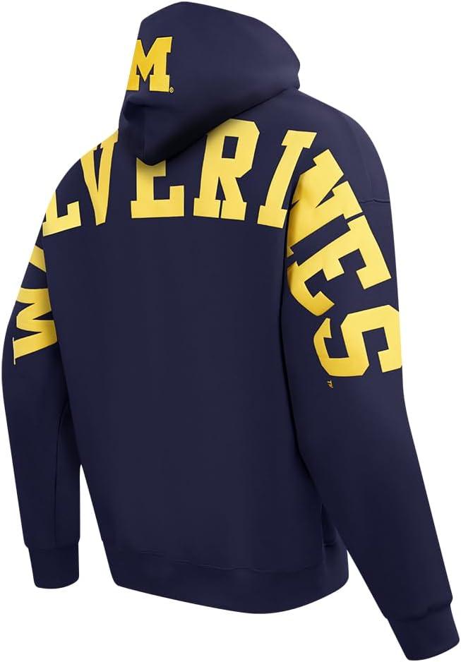 imagePro Standard NCAA mens Mens College Wingspan Fleece Pull Over HoodieMidnight Navy