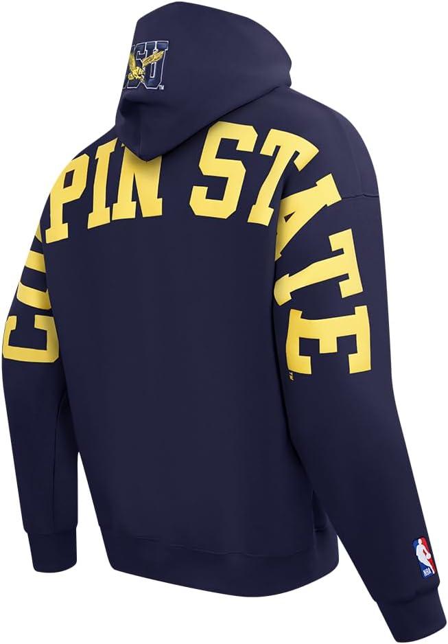 imagePro Standard NCAA mens Mens College Wingspan Fleece Pull Over HoodieMidnight Navy