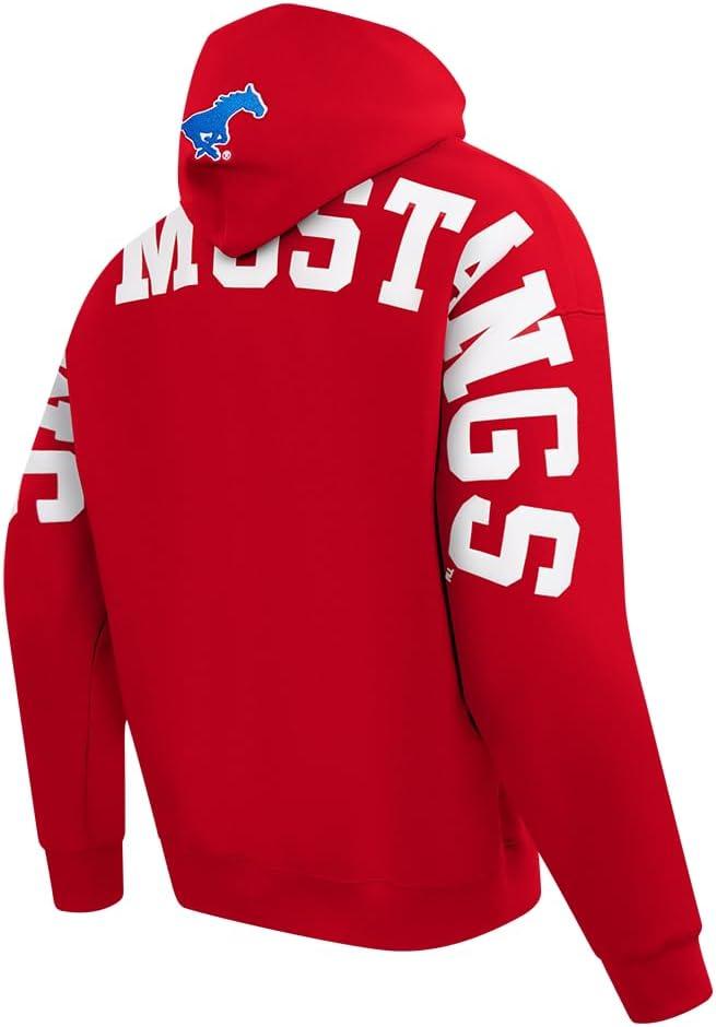 imagePro Standard NCAA mens Mens College Wingspan Fleece Pull Over HoodieRed
