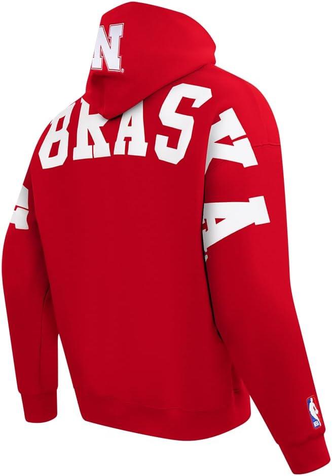 imagePro Standard NCAA mens Mens College Wingspan Fleece Pull Over HoodieRed