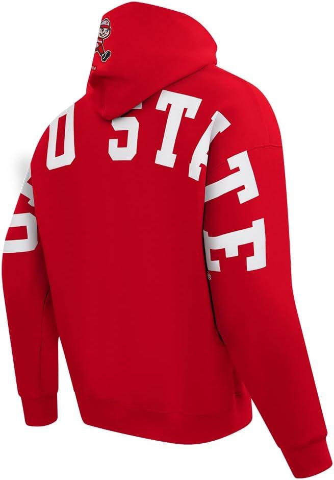 imagePro Standard NCAA mens Mens College Wingspan Fleece Pull Over HoodieRed