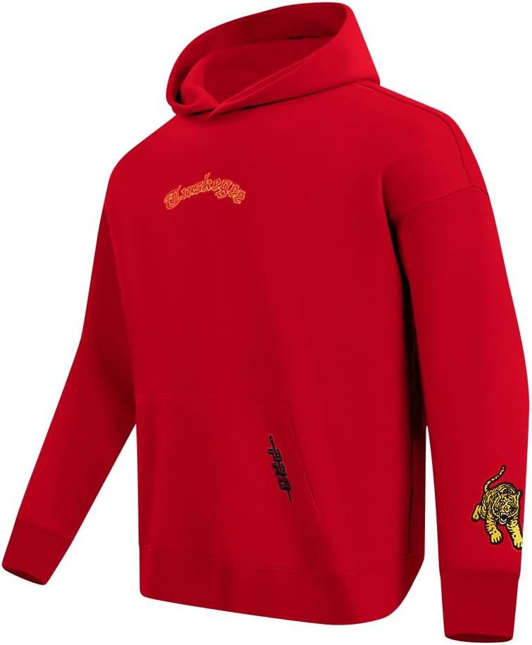 imagePro Standard NCAA mens Mens College Wingspan Fleece Pull Over HoodieRed