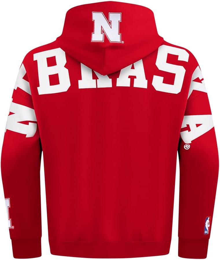 imagePro Standard NCAA mens Mens College Wingspan Fleece Pull Over HoodieRed