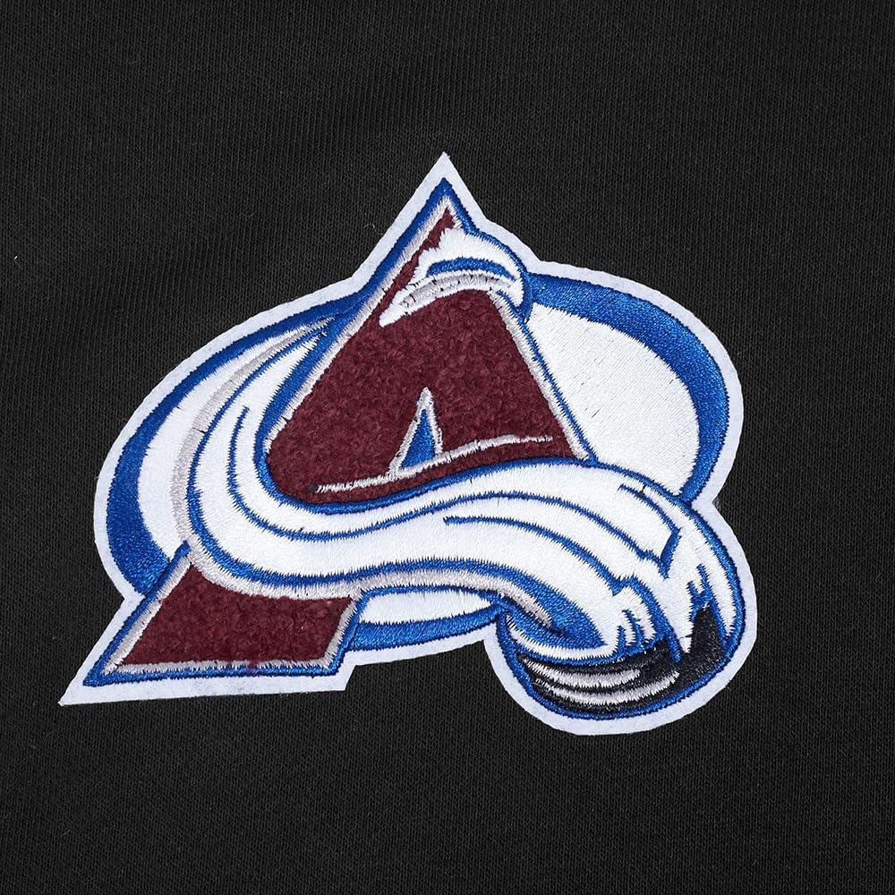 imagePro Standard NHL womens Womens Nhl Classic Chenille Brushed Back French Terry Cropped Pullover HoodieBlack