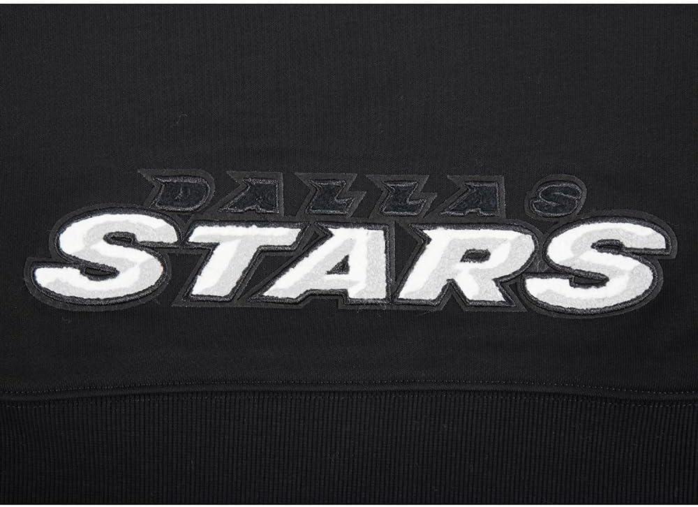 imagePro Standard NHL womens Womens Nhl Classic Chenille Brushed Back French Terry Cropped Pullover HoodieBlack