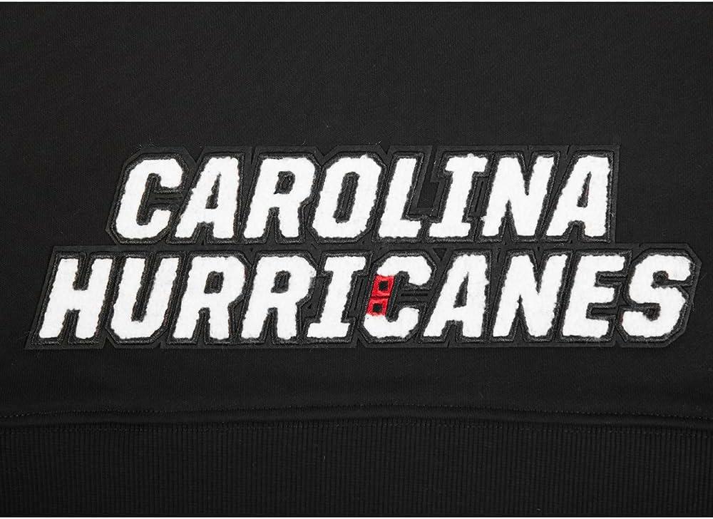imagePro Standard NHL womens Womens Nhl Classic Chenille Brushed Back French Terry Cropped Pullover HoodieBlack