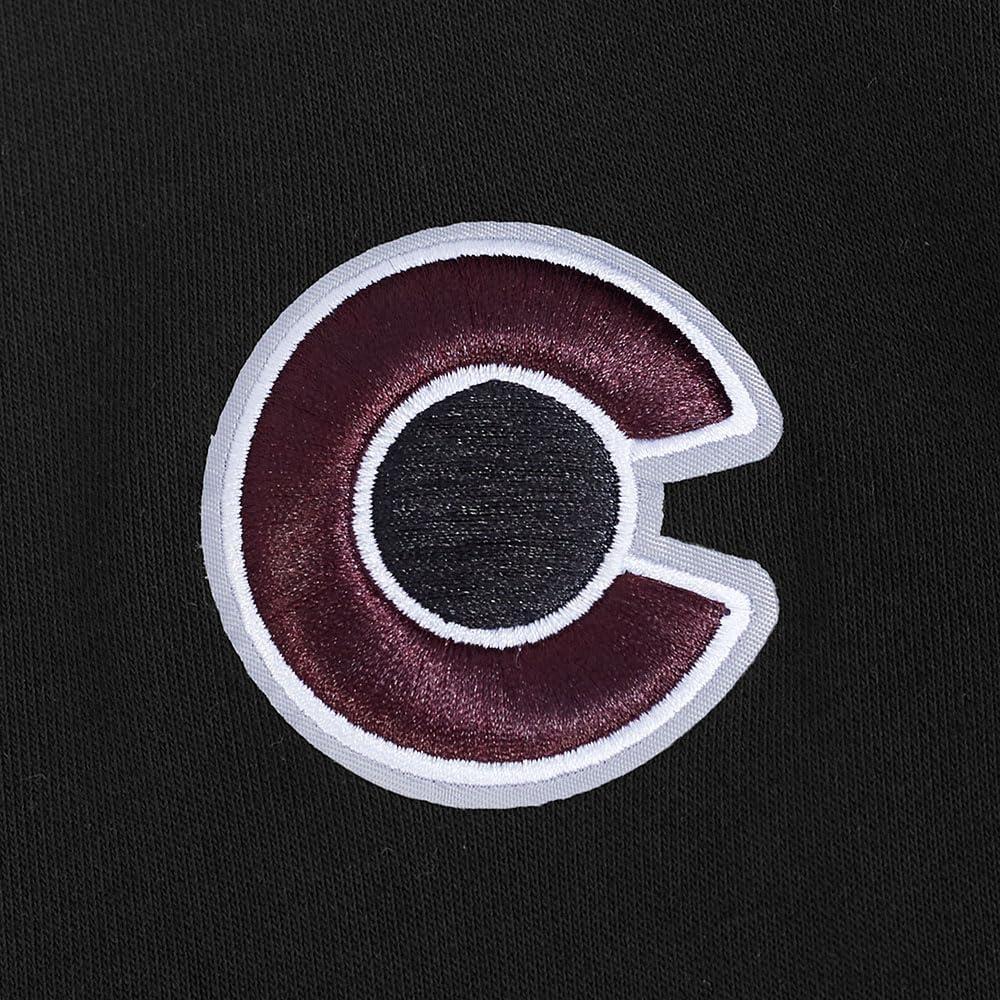 imagePro Standard NHL womens Womens Nhl Classic Chenille Brushed Back French Terry Cropped Pullover HoodieBlack