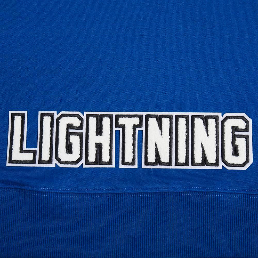 imagePro Standard NHL womens Womens Nhl Classic Chenille Brushed Back French Terry Cropped Pullover HoodieDodger Blue