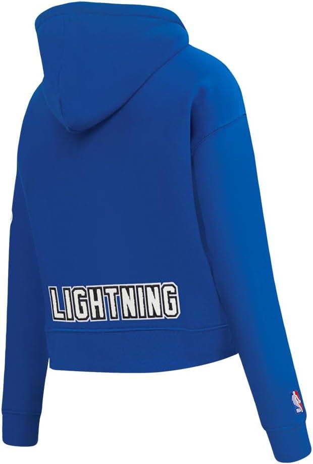 imagePro Standard NHL womens Womens Nhl Classic Chenille Brushed Back French Terry Cropped Pullover HoodieDodger Blue