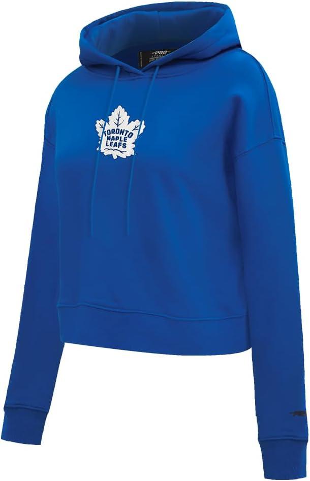 imagePro Standard NHL womens Womens Nhl Classic Chenille Brushed Back French Terry Cropped Pullover HoodieDodger Blue