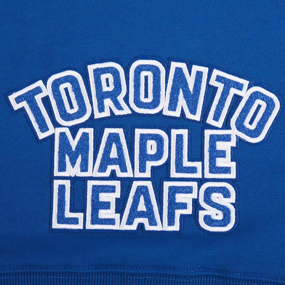 imagePro Standard NHL womens Womens Nhl Classic Chenille Brushed Back French Terry Cropped Pullover HoodieDodger Blue