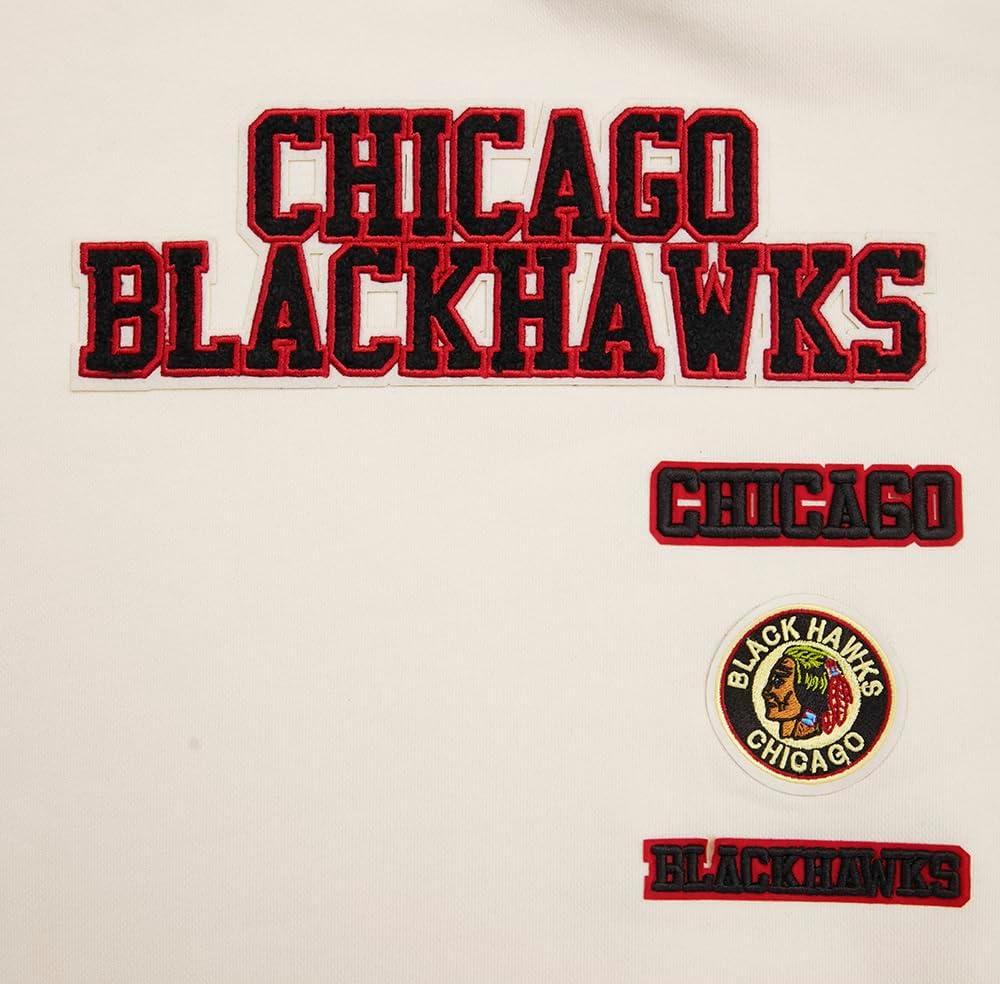 imagePro Standard NHL womens Womens Nhl Retro Classics Brushed Back French Terry Crewneck SweatshirtEggshell Black