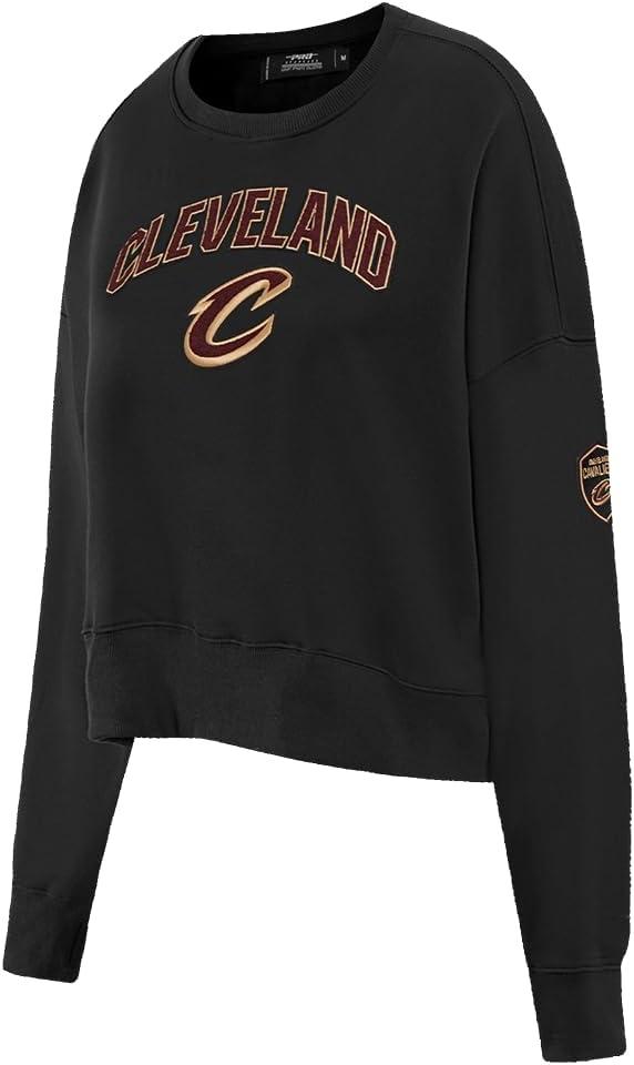 imagePro Standard Womens NBA Classic Chenille Crewneck SweatshirtBlack