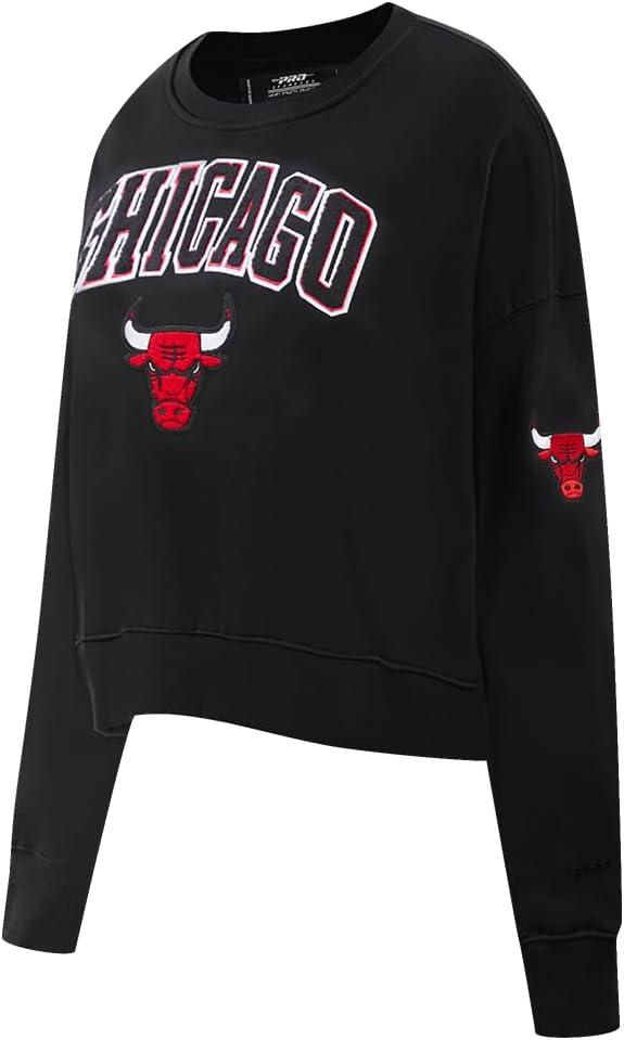 imagePro Standard Womens NBA Classic Chenille Crewneck SweatshirtBlack