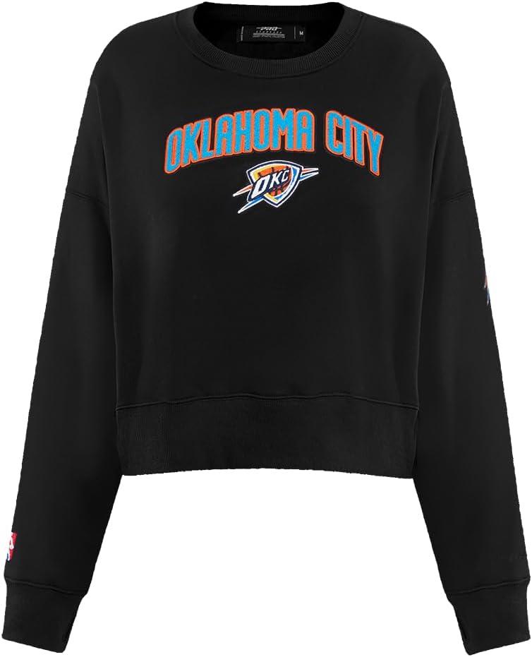 imagePro Standard Womens NBA Classic Chenille Crewneck SweatshirtBlack