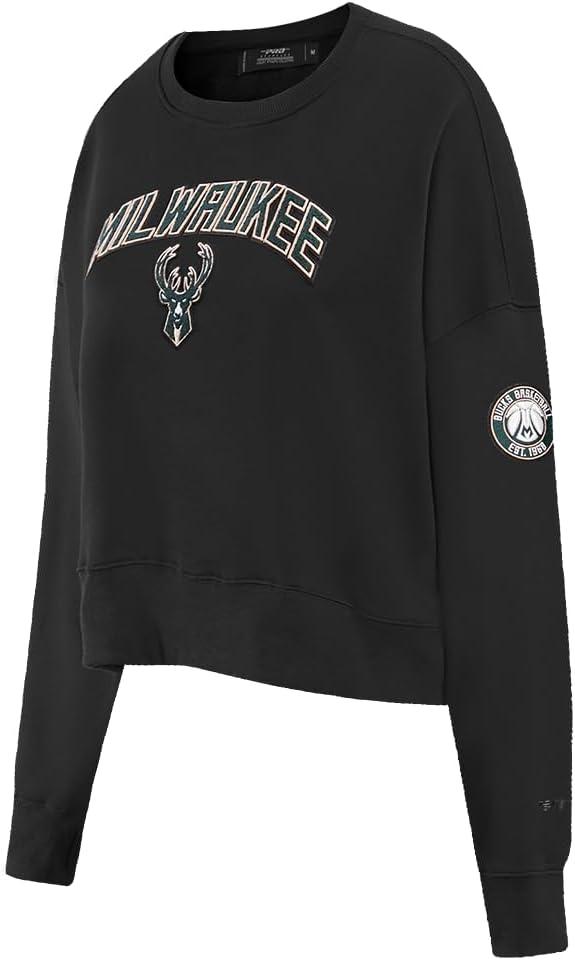 imagePro Standard Womens NBA Classic Chenille Crewneck SweatshirtBlack