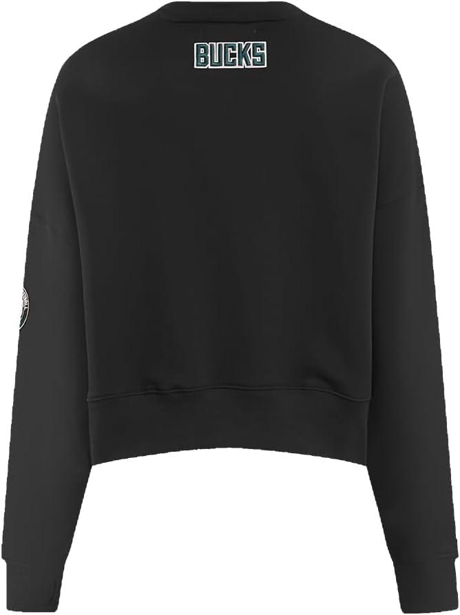 imagePro Standard Womens NBA Classic Chenille Crewneck SweatshirtBlack