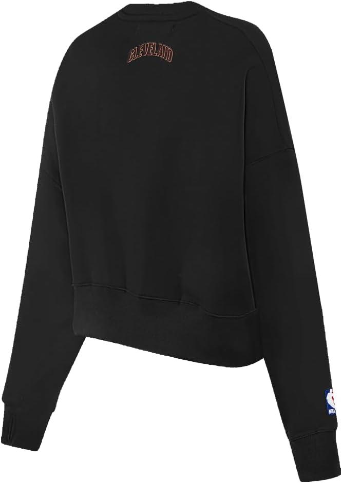 imagePro Standard Womens NBA Classic Chenille Crewneck SweatshirtBlack