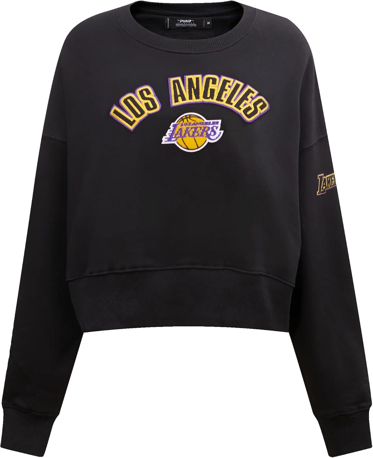imagePro Standard Womens NBA Classic Chenille Crewneck SweatshirtBlack