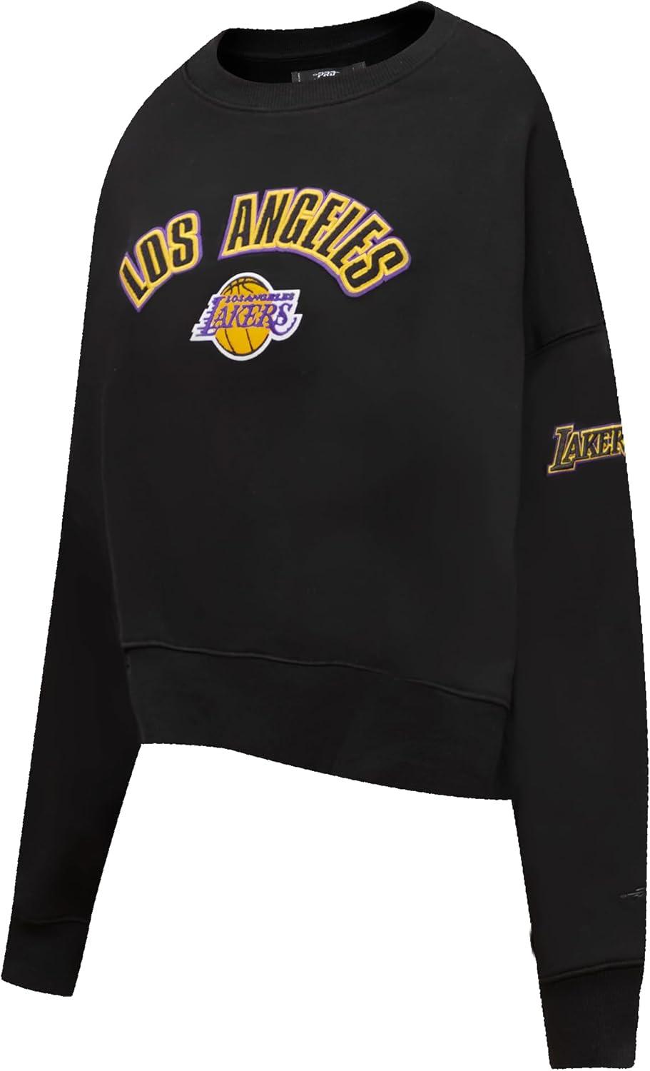 imagePro Standard Womens NBA Classic Chenille Crewneck SweatshirtBlack