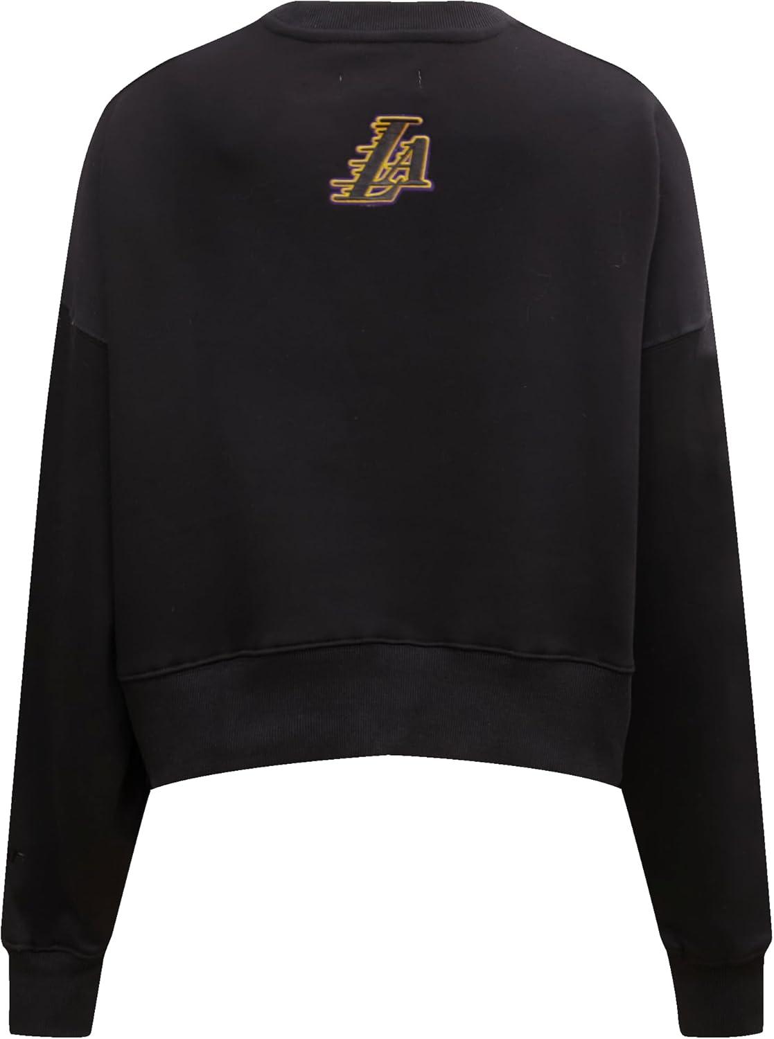 imagePro Standard Womens NBA Classic Chenille Crewneck SweatshirtBlack
