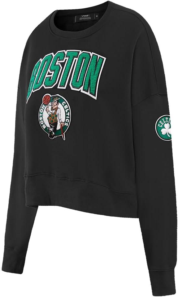 imagePro Standard Womens NBA Classic Chenille Crewneck SweatshirtBlack