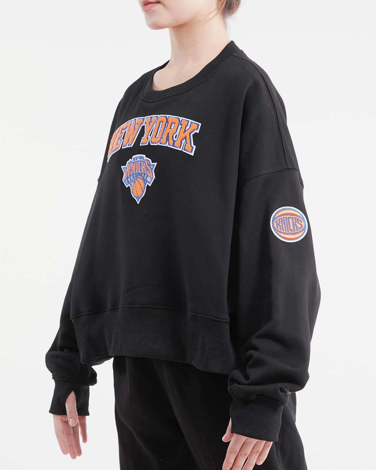 imagePro Standard Womens NBA Classic Chenille Crewneck SweatshirtBlack