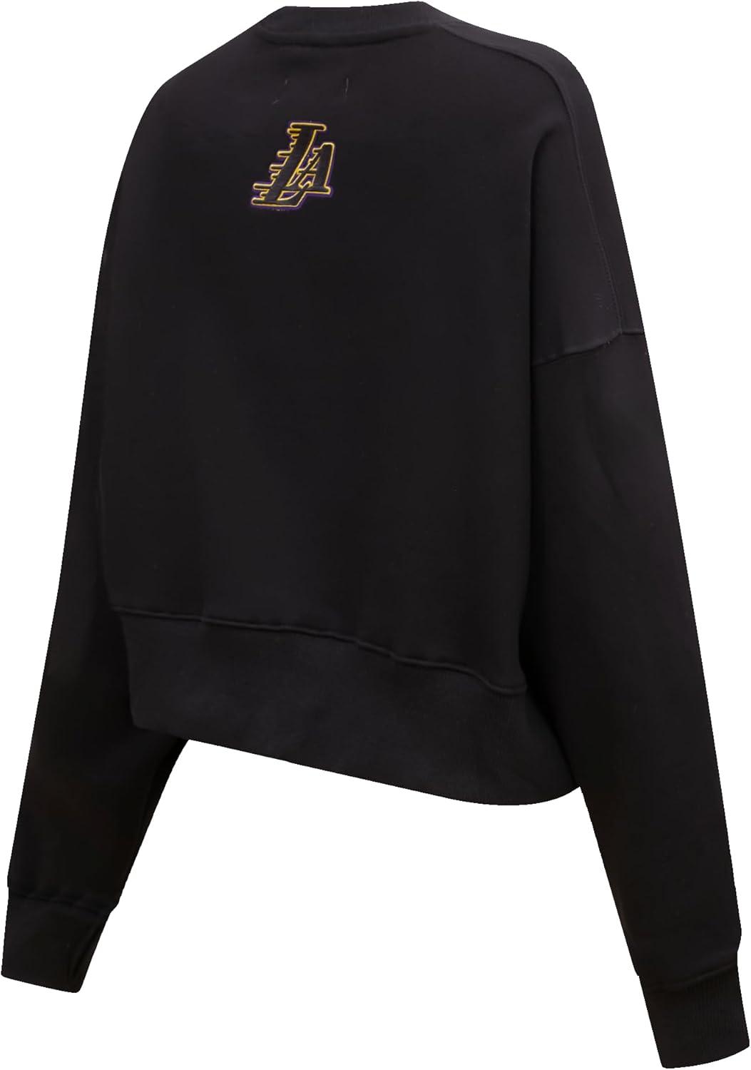 imagePro Standard Womens NBA Classic Chenille Crewneck SweatshirtBlack
