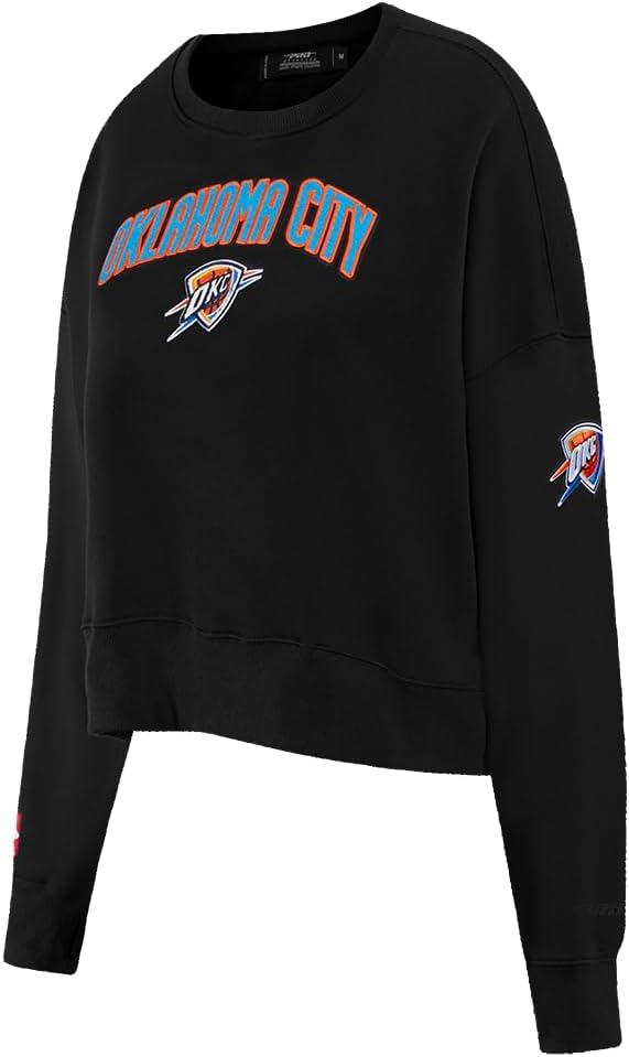 imagePro Standard Womens NBA Classic Chenille Crewneck SweatshirtBlack