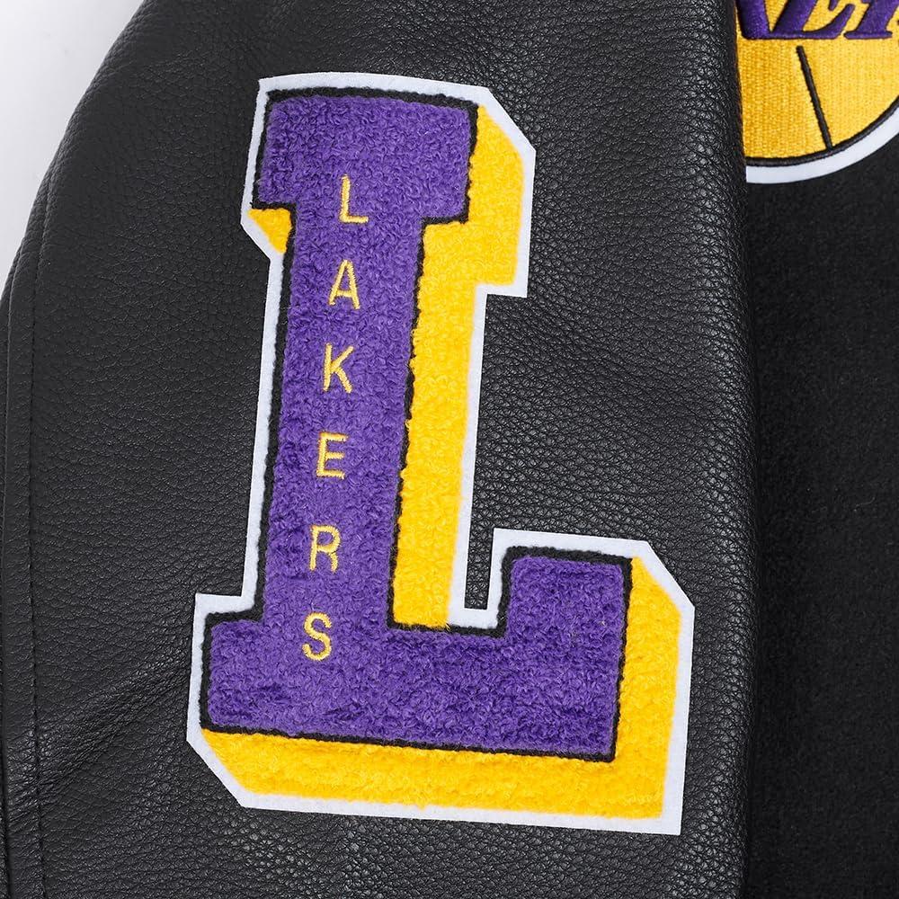 imagePro Standard Womens NBA Mash Up Varsity JacketBlackPurple
