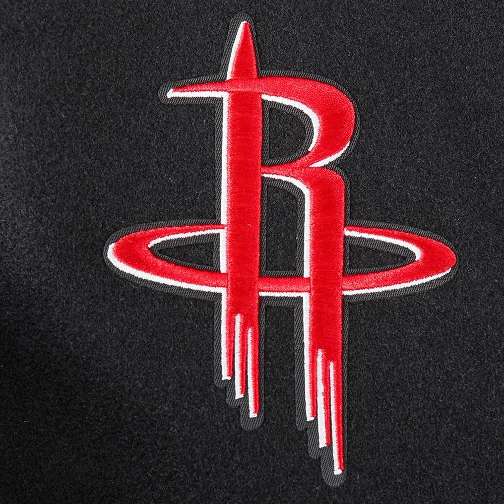 imagePro Standard Womens NBA Mash Up Varsity JacketBlackRedBlack