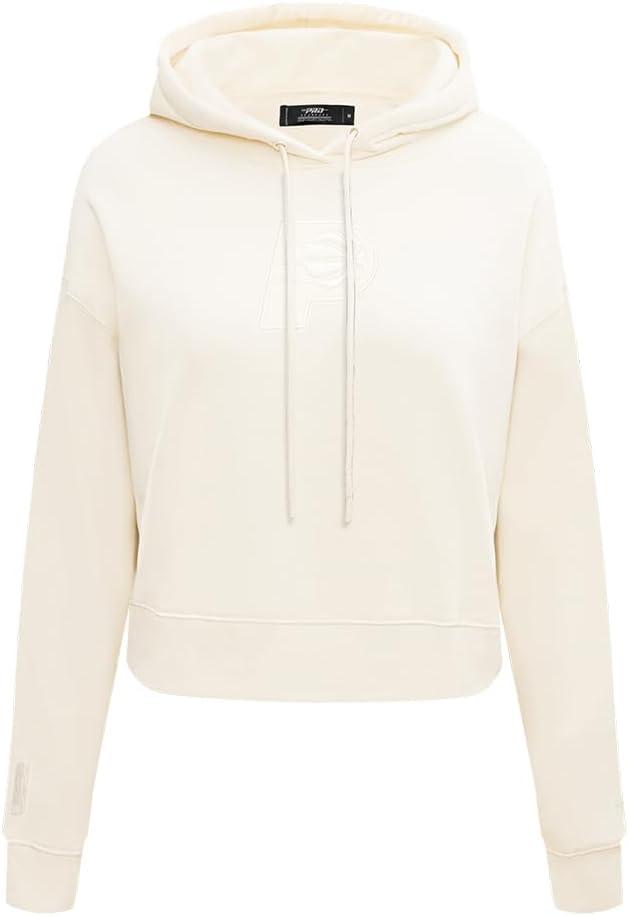 imagePro Standard Womens NBA Neutral Cropped Pullover HoodieEggshell