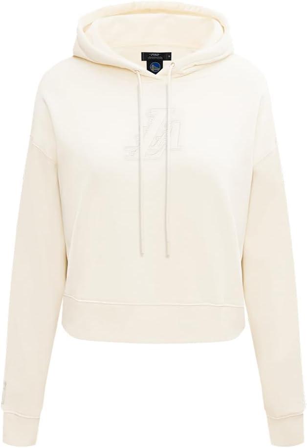 imagePro Standard Womens NBA Neutral Cropped Pullover HoodieEggshell