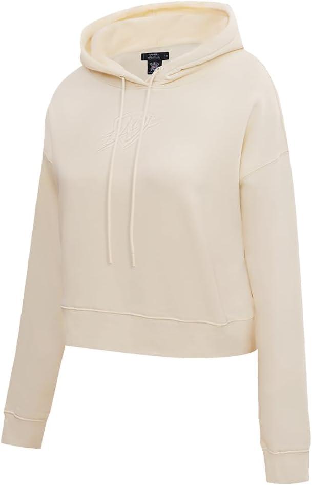 imagePro Standard Womens NBA Neutral Cropped Pullover HoodieEggshell