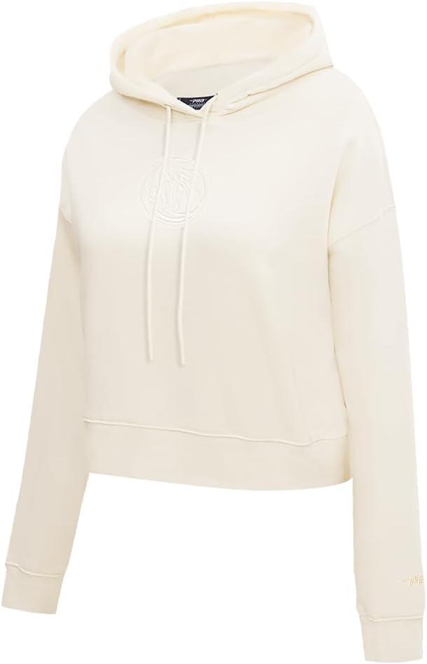imagePro Standard Womens NBA Neutral Cropped Pullover HoodieEggshell