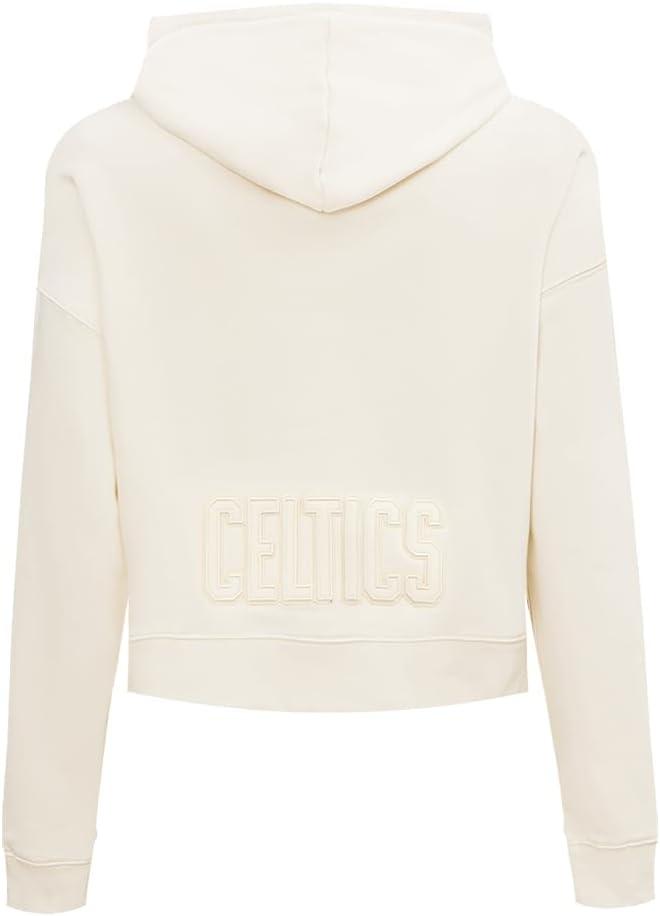 imagePro Standard Womens NBA Neutral Cropped Pullover HoodieEggshell