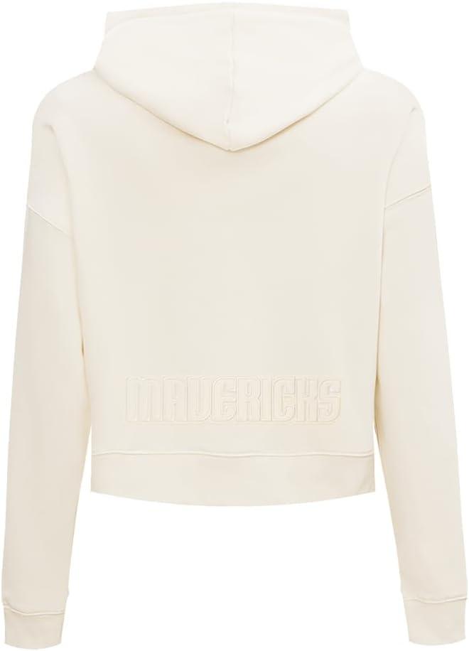 imagePro Standard Womens NBA Neutral Cropped Pullover HoodieEggshell