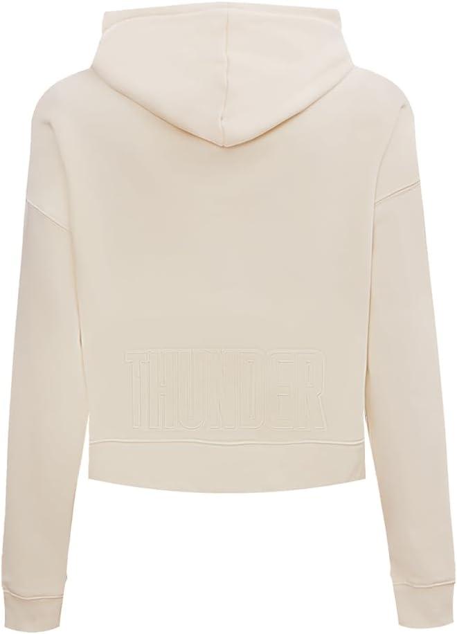 imagePro Standard Womens NBA Neutral Cropped Pullover HoodieEggshell