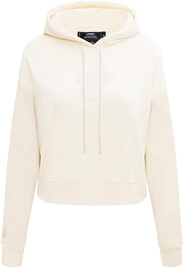 imagePro Standard Womens NBA Neutral Cropped Pullover HoodieEggshell