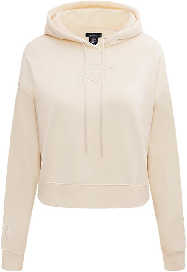 imagePro Standard Womens NBA Neutral Cropped Pullover HoodieEggshell