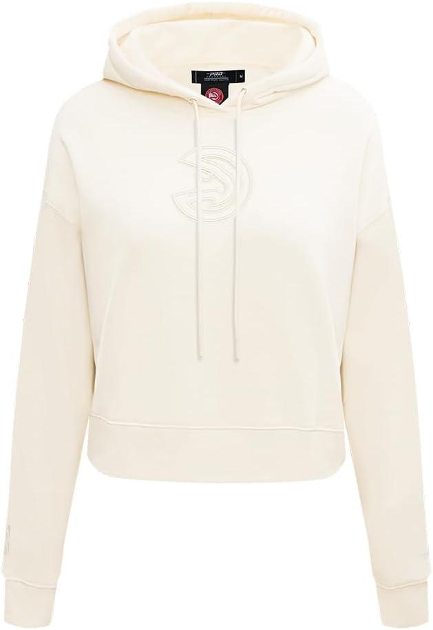 imagePro Standard Womens NBA Neutral Cropped Pullover HoodieEggshell