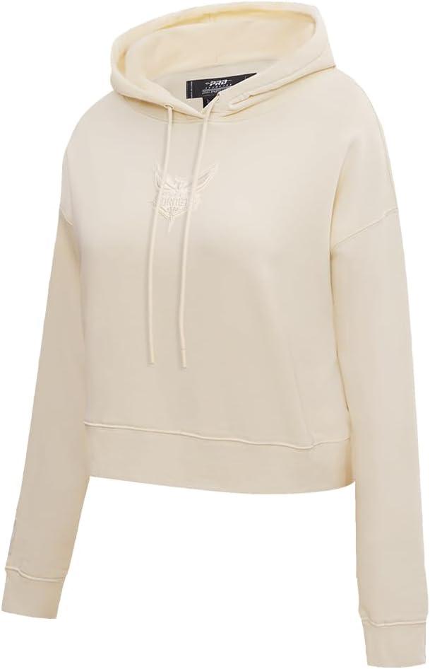 imagePro Standard Womens NBA Neutral Cropped Pullover HoodieEggshell