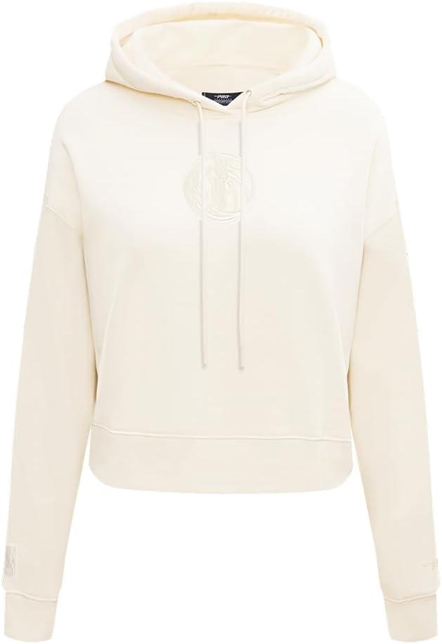 imagePro Standard Womens NBA Neutral Cropped Pullover HoodieEggshell