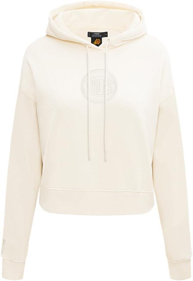 imagePro Standard Womens NBA Neutral Cropped Pullover HoodieEggshell